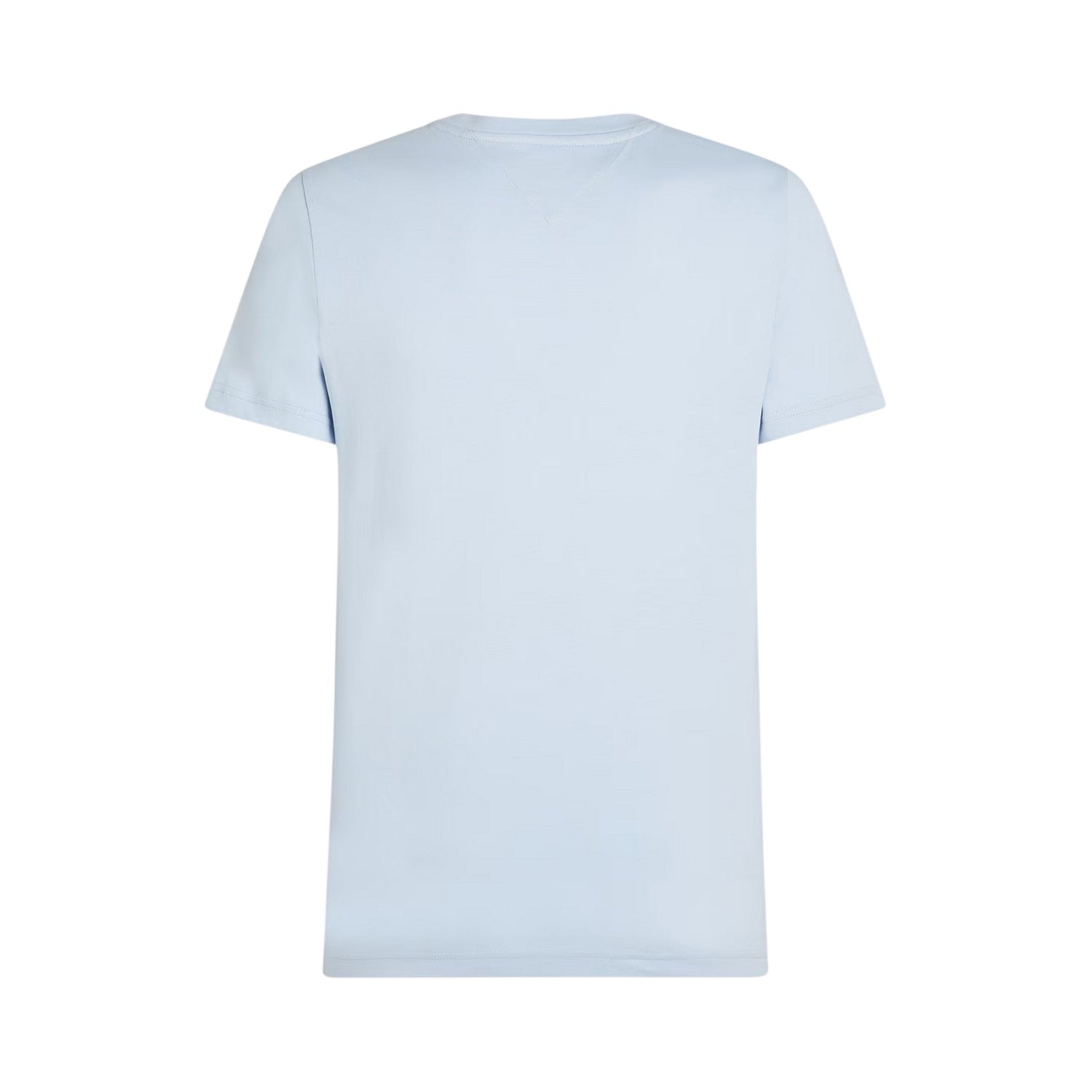 Breezy Blue - Back - Tommy Hilfiger Womens-Ladies Chest Logo Crew Neck T-Shirt