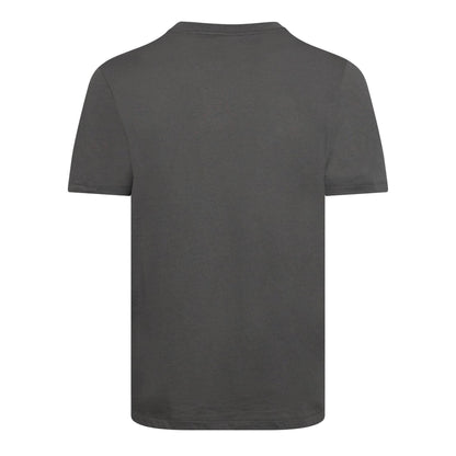Dark Grey - Back - Hugo Mens Dulivio Contrast Logo T-Shirt