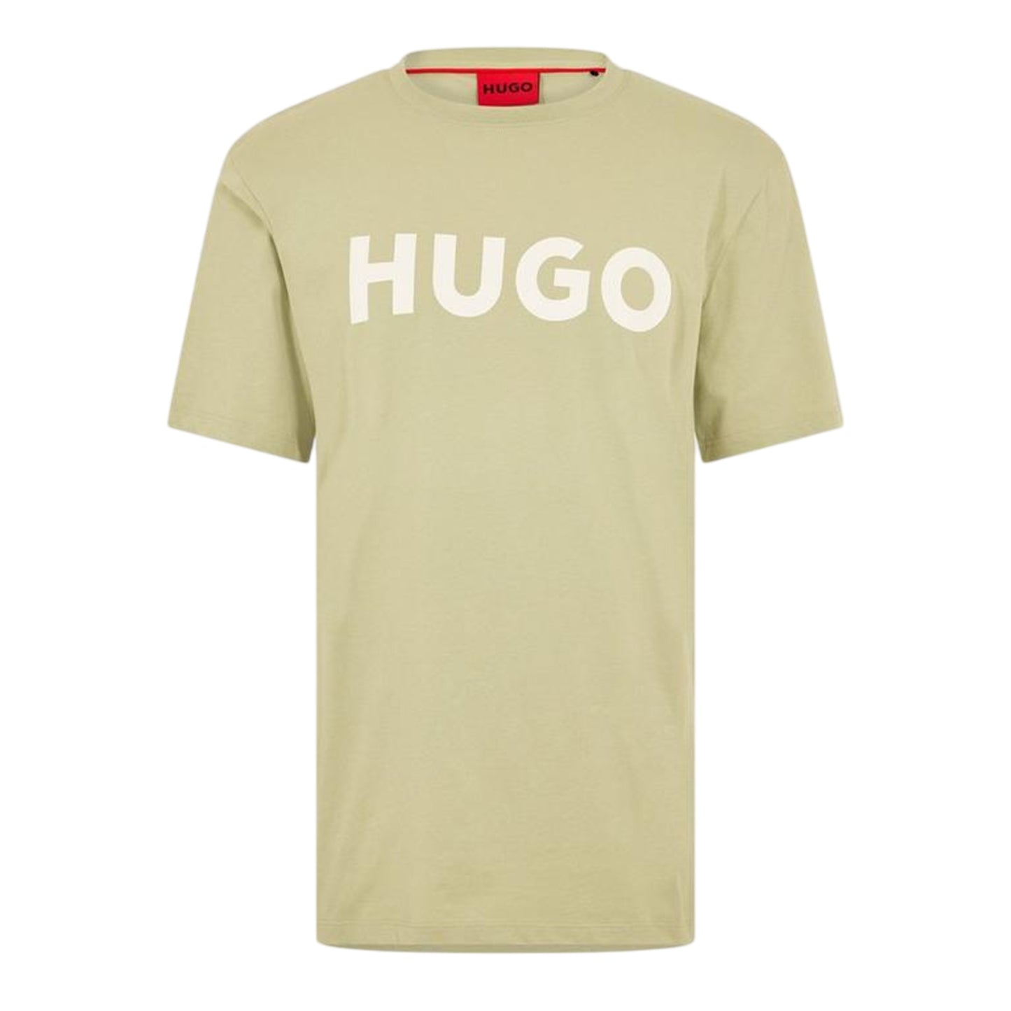 Green - Front - Hugo Mens Dulivio Contrast Logo T-Shirt