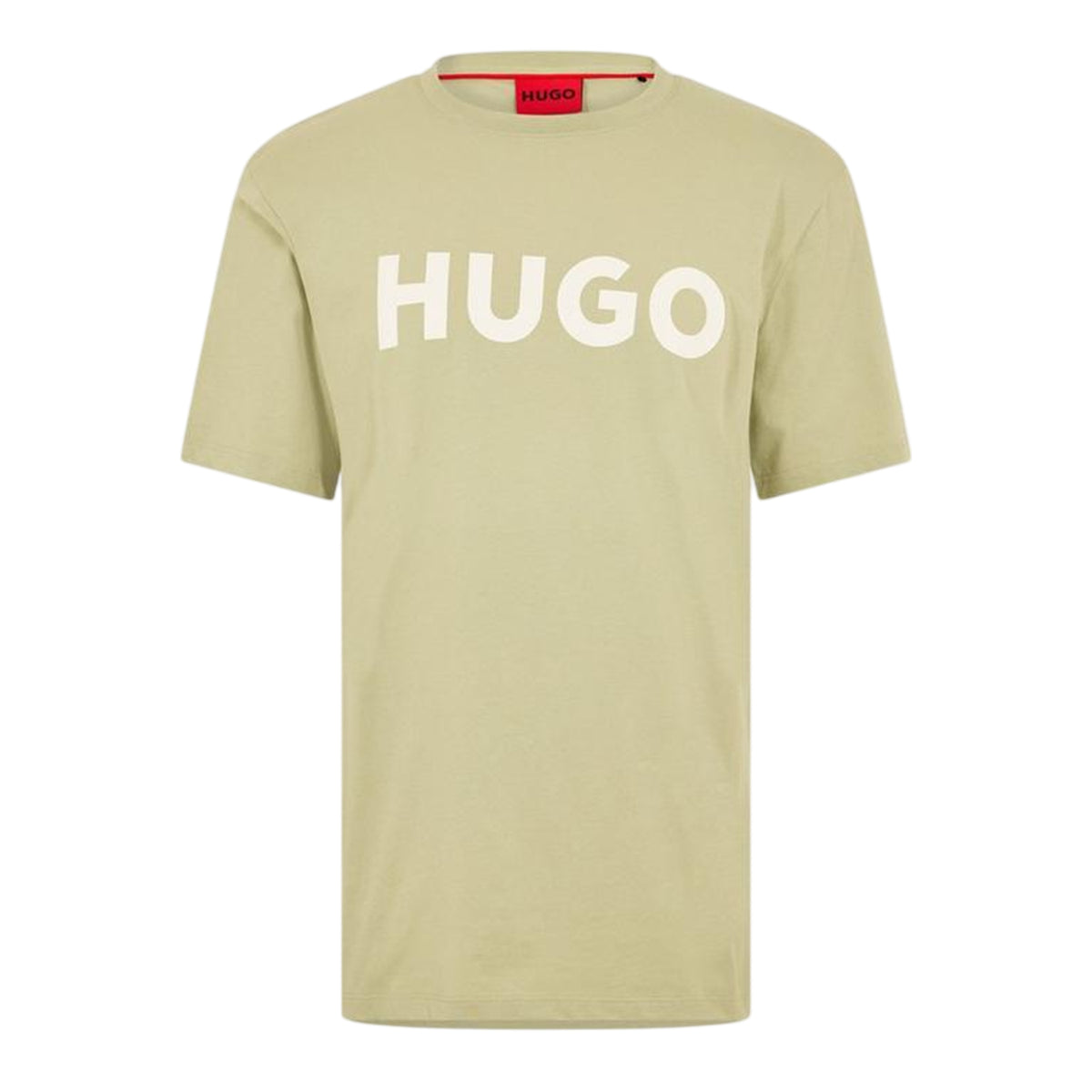 Green - Front - Hugo Mens Dulivio Contrast Logo T-Shirt