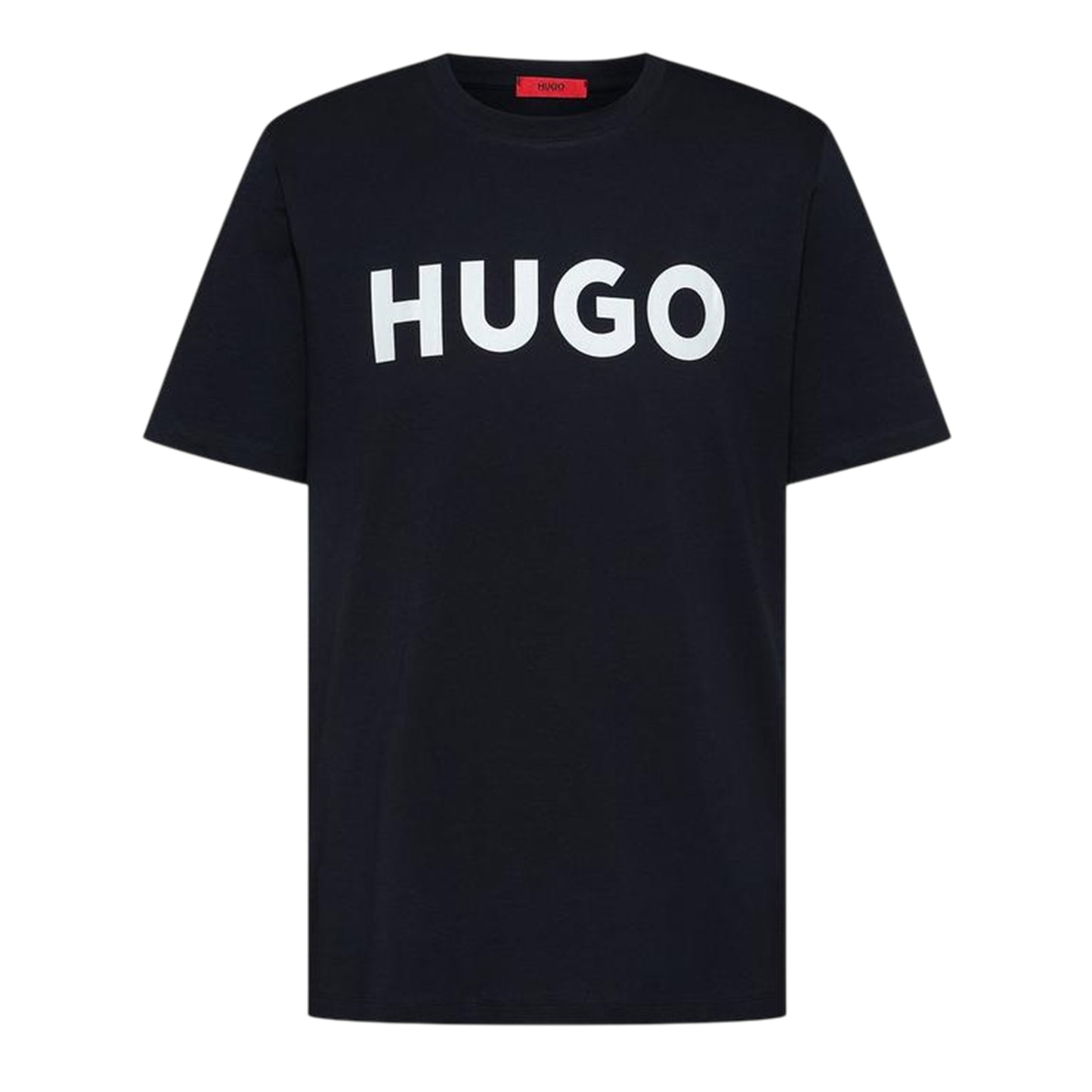Black Iris Navy-White - Front - Hugo Mens Dulivio Contrast Logo T-Shirt