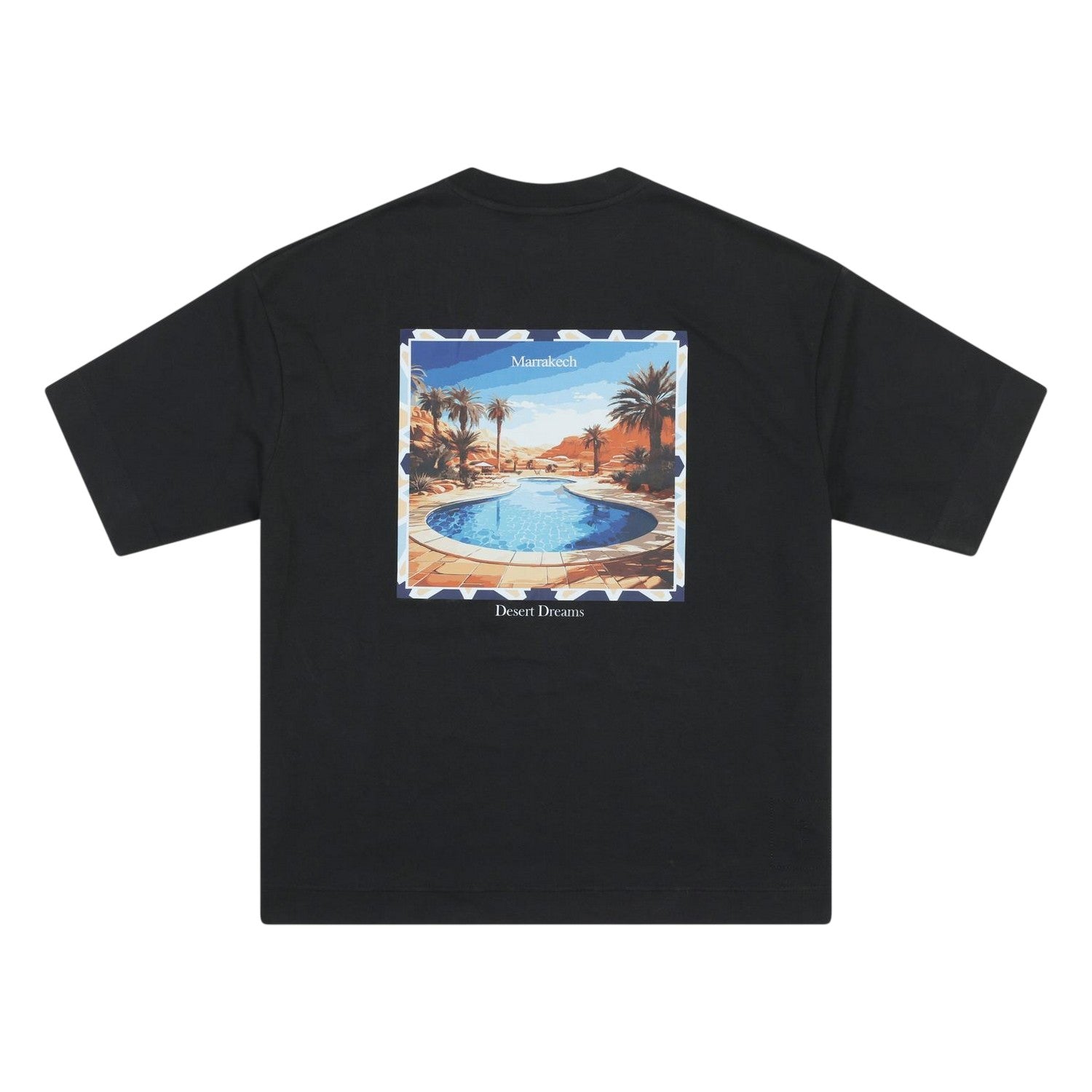 Black - Back - Rose London Mens Desert Dreams T-Shirt