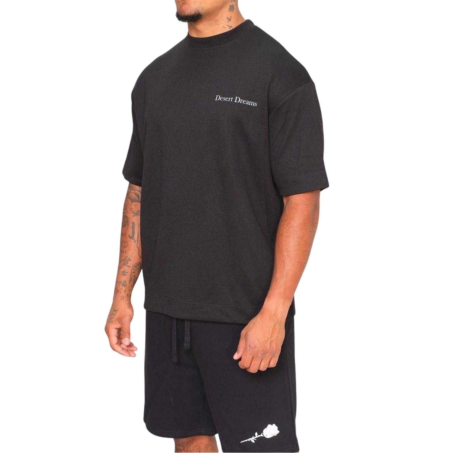 Black - Side - Rose London Mens Desert Dreams T-Shirt