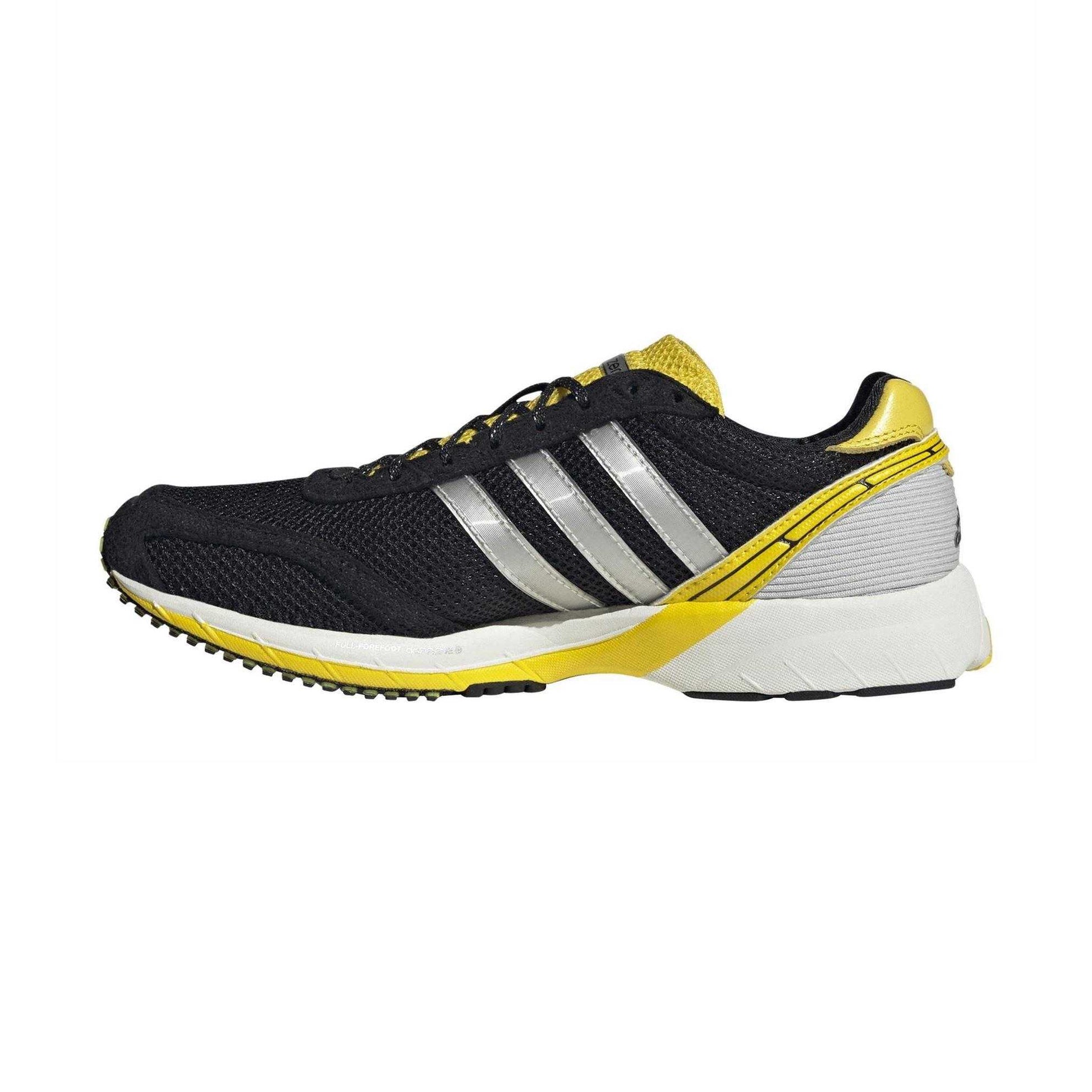 Core Black - Side - Adios Womens-Ladies 3 Stripes Mesh Trainers