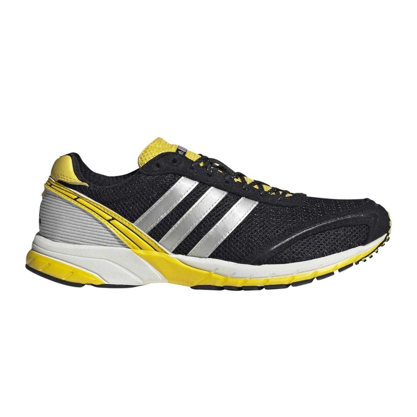 Core Black - Front - Adios Womens-Ladies 3 Stripes Mesh Trainers