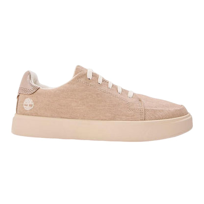 Light Beige - Front - Timberland Womens-Ladies Emerson Street Canvas Flat Shoes