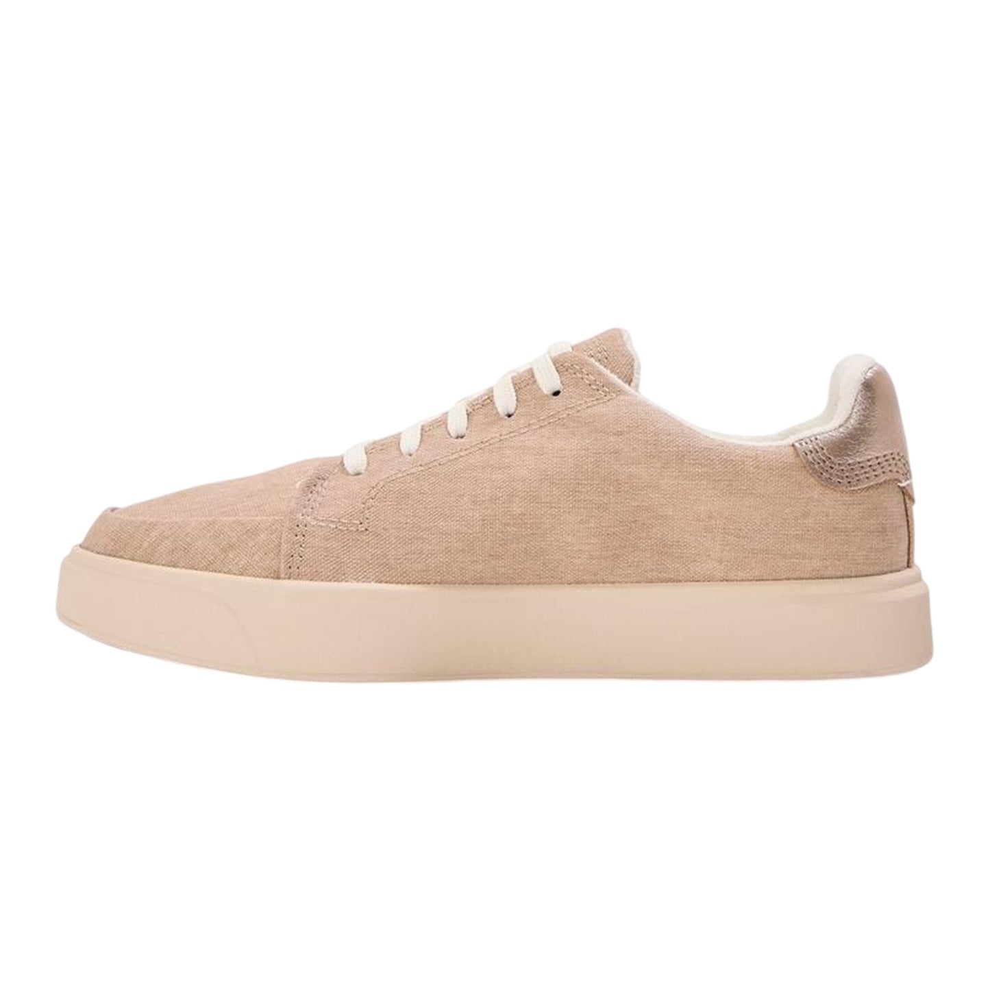 Light Beige - Back - Timberland Womens-Ladies Emerson Street Canvas Flat Shoes