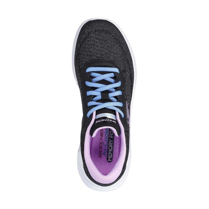 Black-Lavender - Side - Skechers Womens-Ladies Pro Lite Trainers