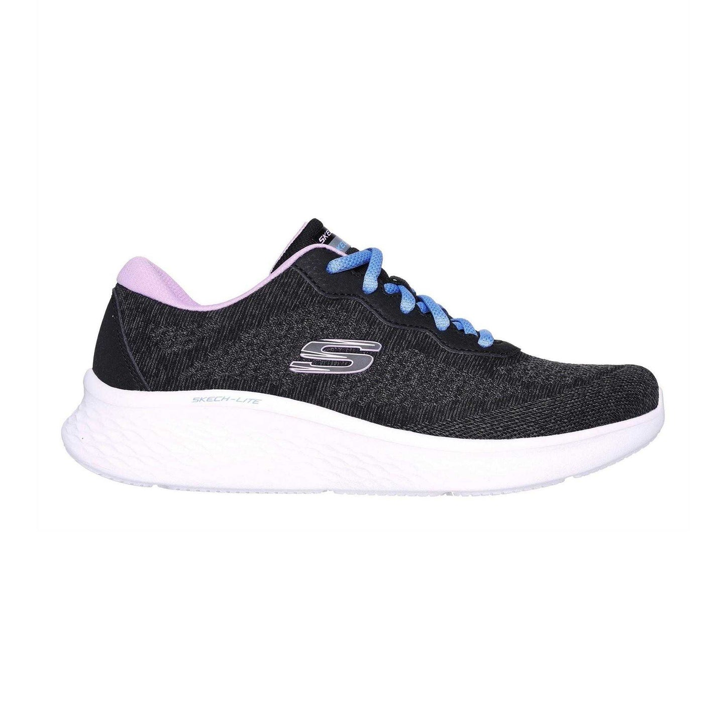 Black-Lavender - Front - Skechers Womens-Ladies Pro Lite Trainers