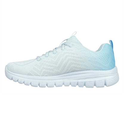Light Blue - Back - Skechers Womens-Ladies Graceful 2.0 Trainers