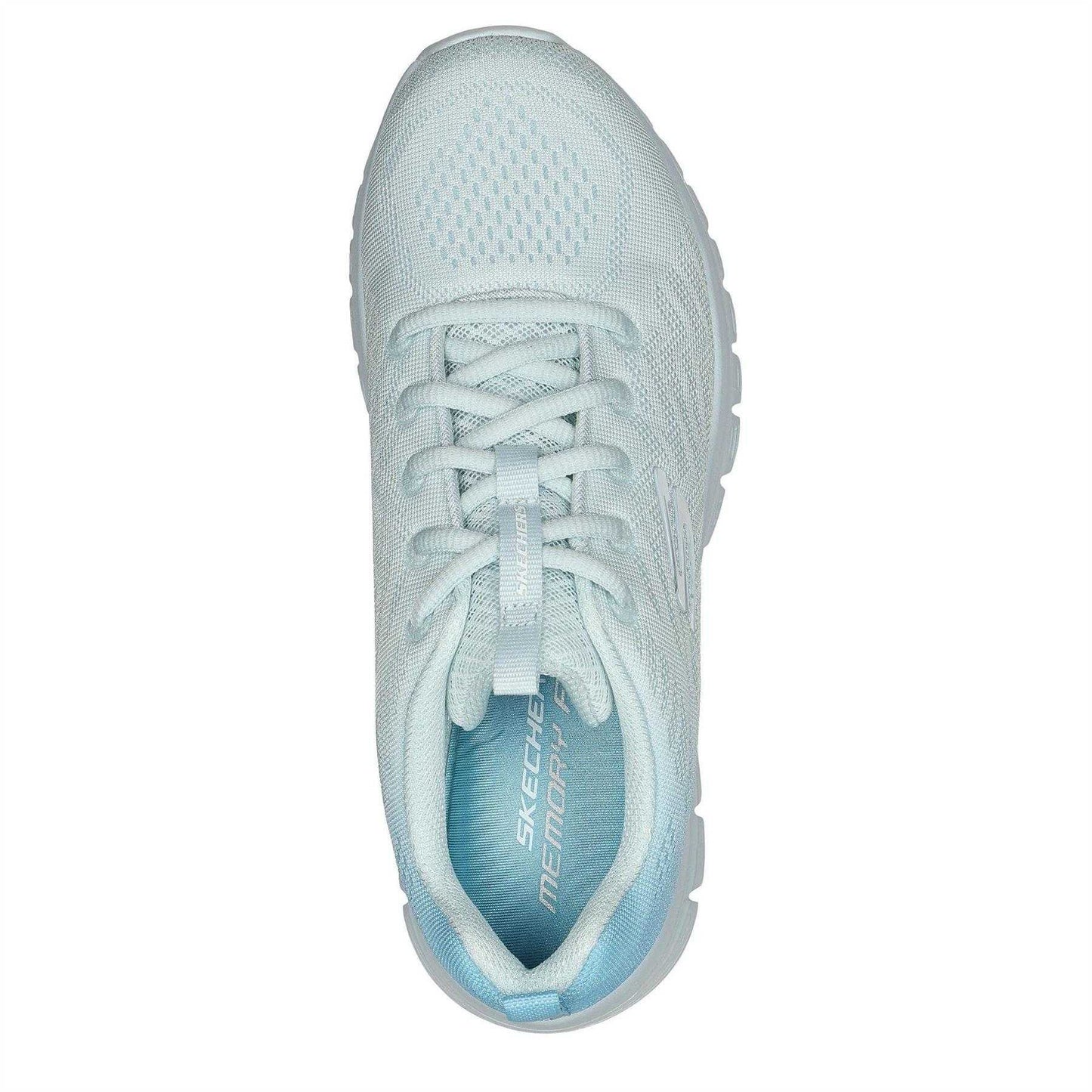Light Blue - Side - Skechers Womens-Ladies Graceful 2.0 Trainers