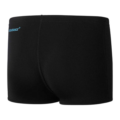 Black-Blue - Back - Speedo Boys Aquashort Digital Swim Shorts