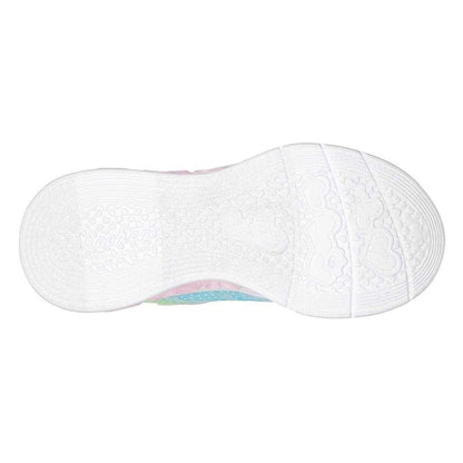 Multicoloured - Lifestyle - Skechers Girls Flutter Heart Light Up Flat Trainers