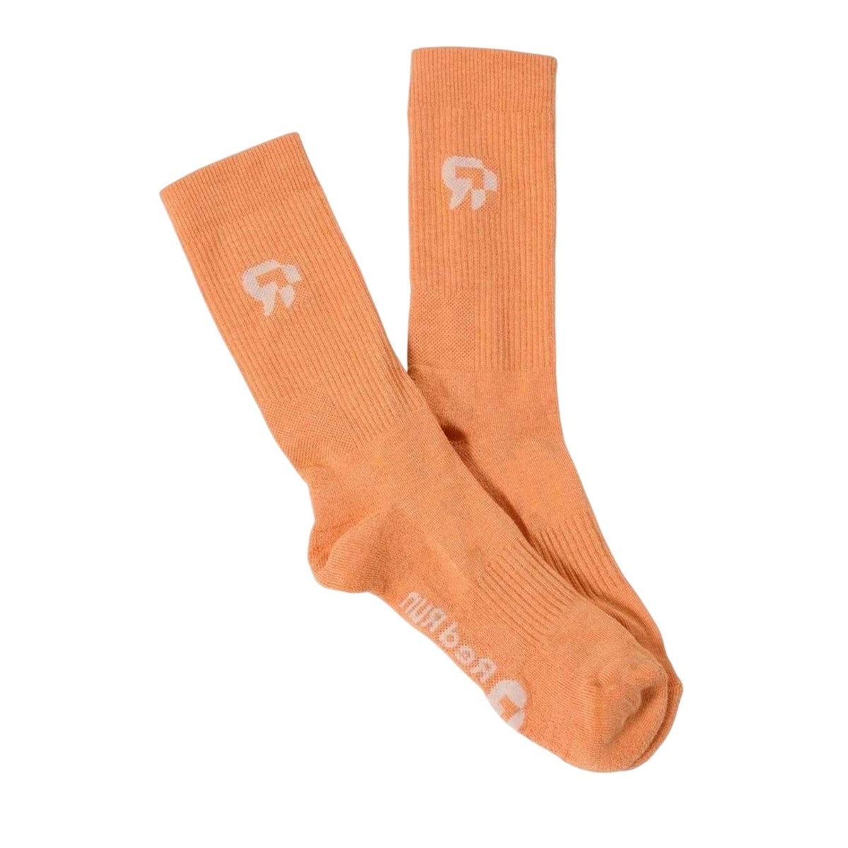 Peach - Front - Red Run Unisex Adult Organic Cotton Crew Socks