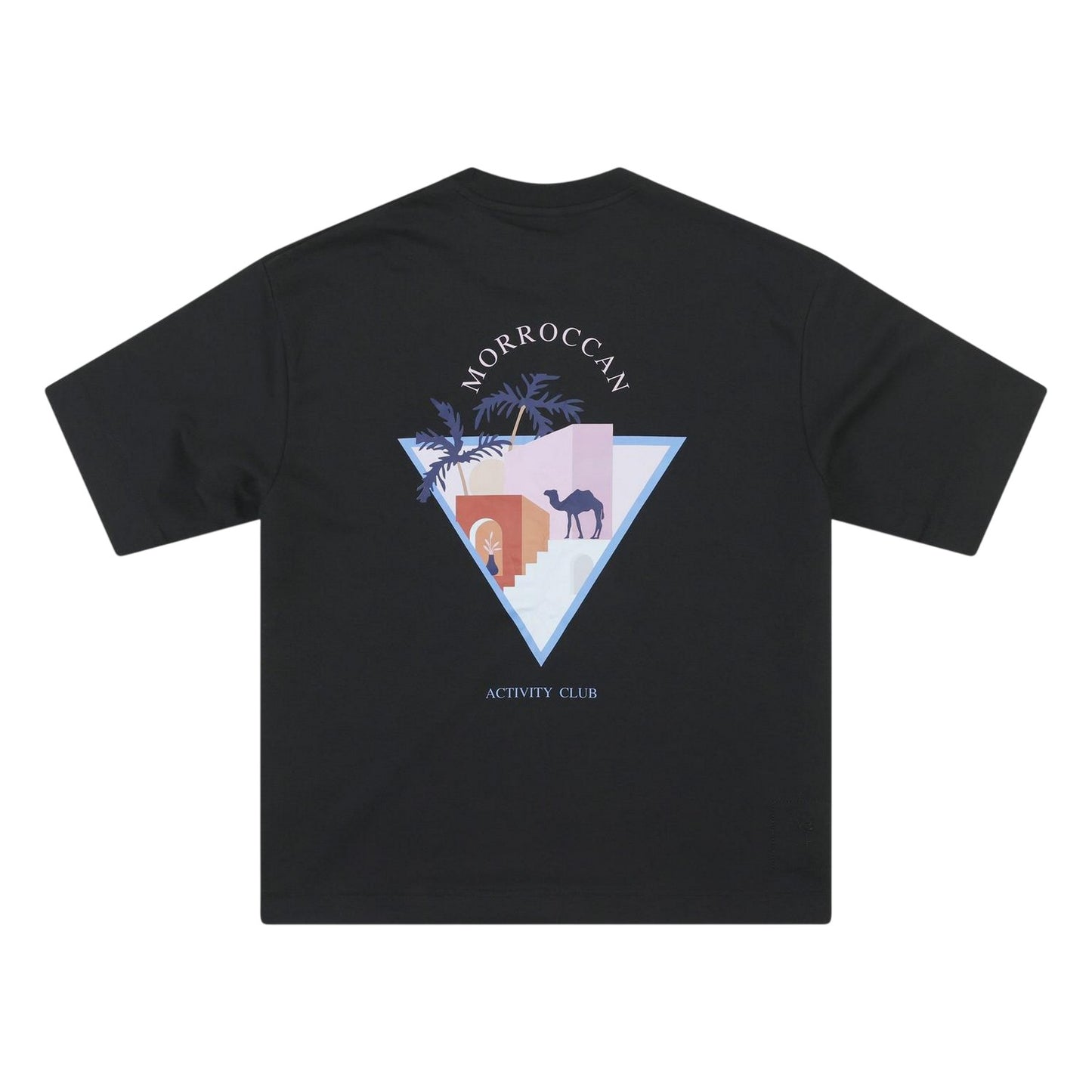 Black - Back - London Mens Morroccan Activity T-Shirt