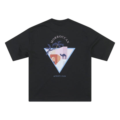 Black - Back - London Mens Morroccan Activity T-Shirt