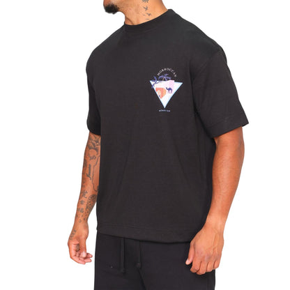Black - Side - London Mens Morroccan Activity T-Shirt