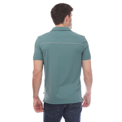 Green - Back - Boss Unisex Adult Place 41 Polo Shirt
