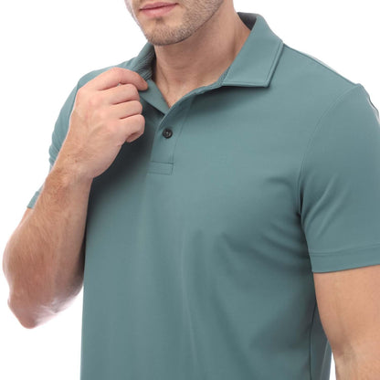 Green - Side - Boss Unisex Adult Place 41 Polo Shirt