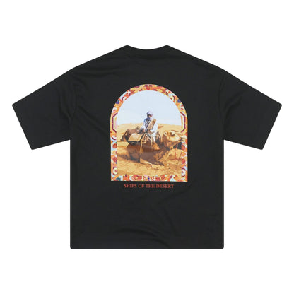 Black - Back - London Mens Ships Of The Desert T-Shirt
