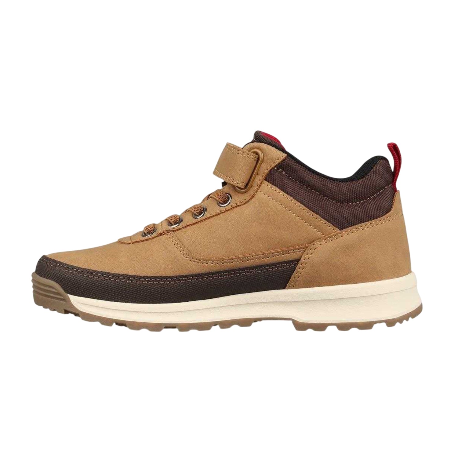Brown - Back - Nicholas Deakins Childrens-Kids Mid Cut High Top Trainers