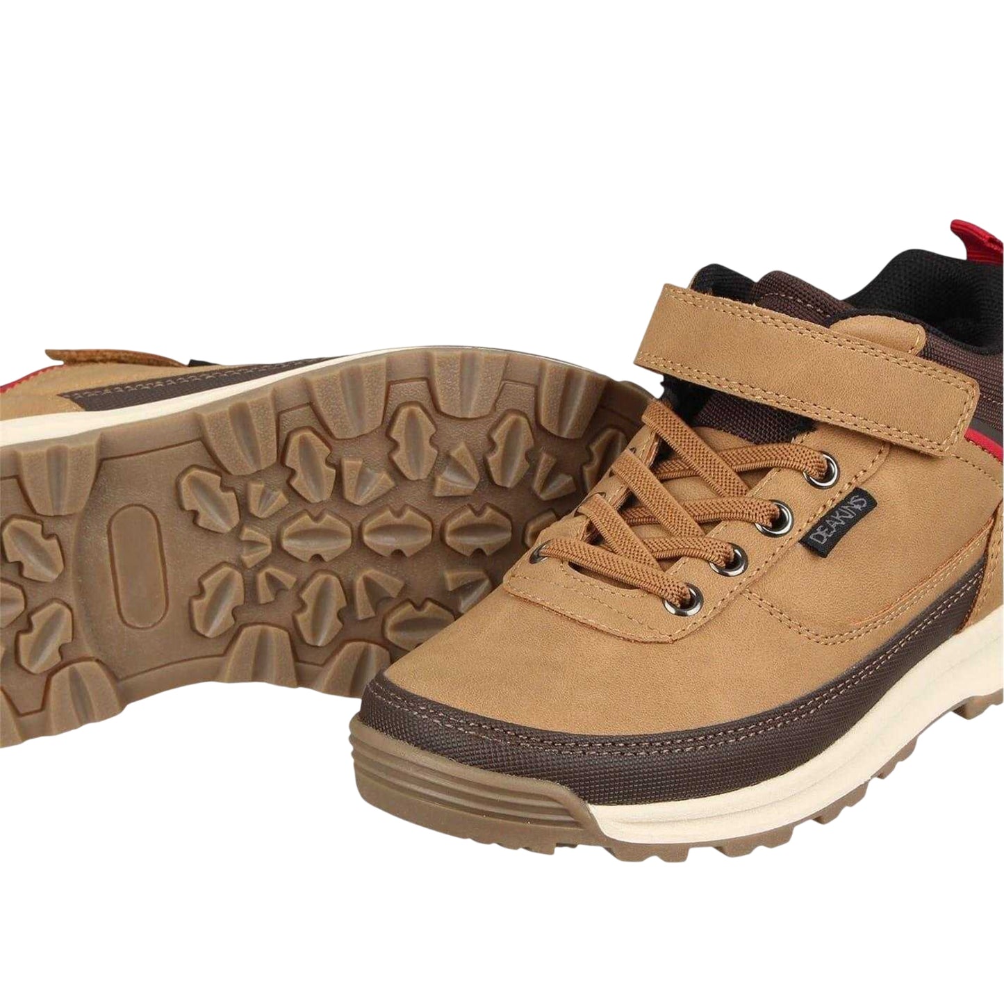 Brown - Lifestyle - Nicholas Deakins Childrens-Kids Mid Cut High Top Trainers
