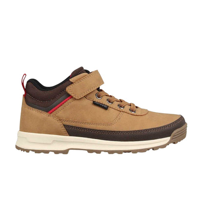 Brown - Front - Nicholas Deakins Childrens-Kids Mid Cut High Top Trainers