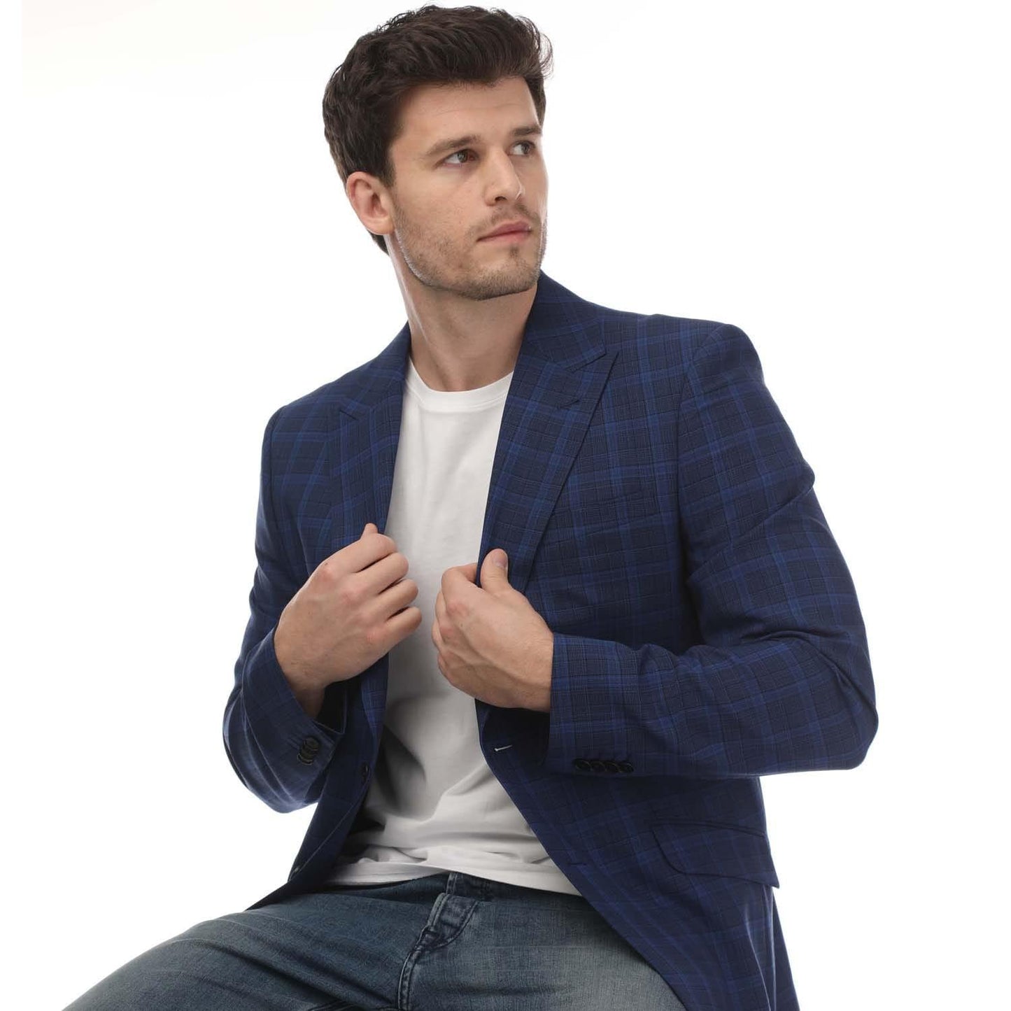 Blue - Lifestyle - Ted Baker Mens Apolloj Wool Slim Blazer