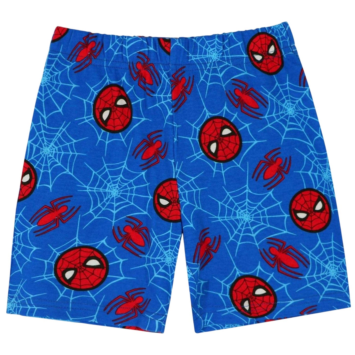 Red-Blue - Lifestyle - Spider-Man Childrens-Kids Brushed Cotton Short-Sleeved Pyjama Set