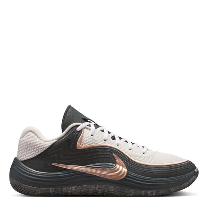 Grey-Sunset - Front - Nike Mens Logo Basketball Shoes