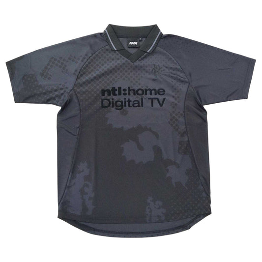 Black - Front - Rangers FC Mens Retro Football Shirt