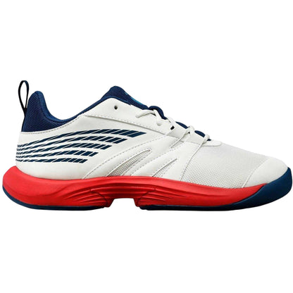 White-Blue - Front - K-Swiss Boys Speed Trac Tennis Court Shoes