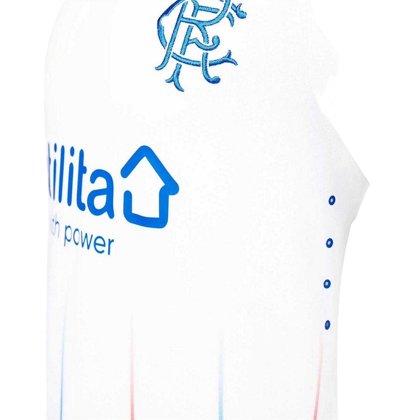 Brilliant White - Side - Castore Childrens-Kids 2023-2024 Rangers FC Away Jersey