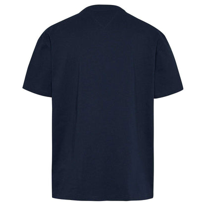Night Navy - Back - Tommy Jeans Mens Linear Logo Regular T-Shirt