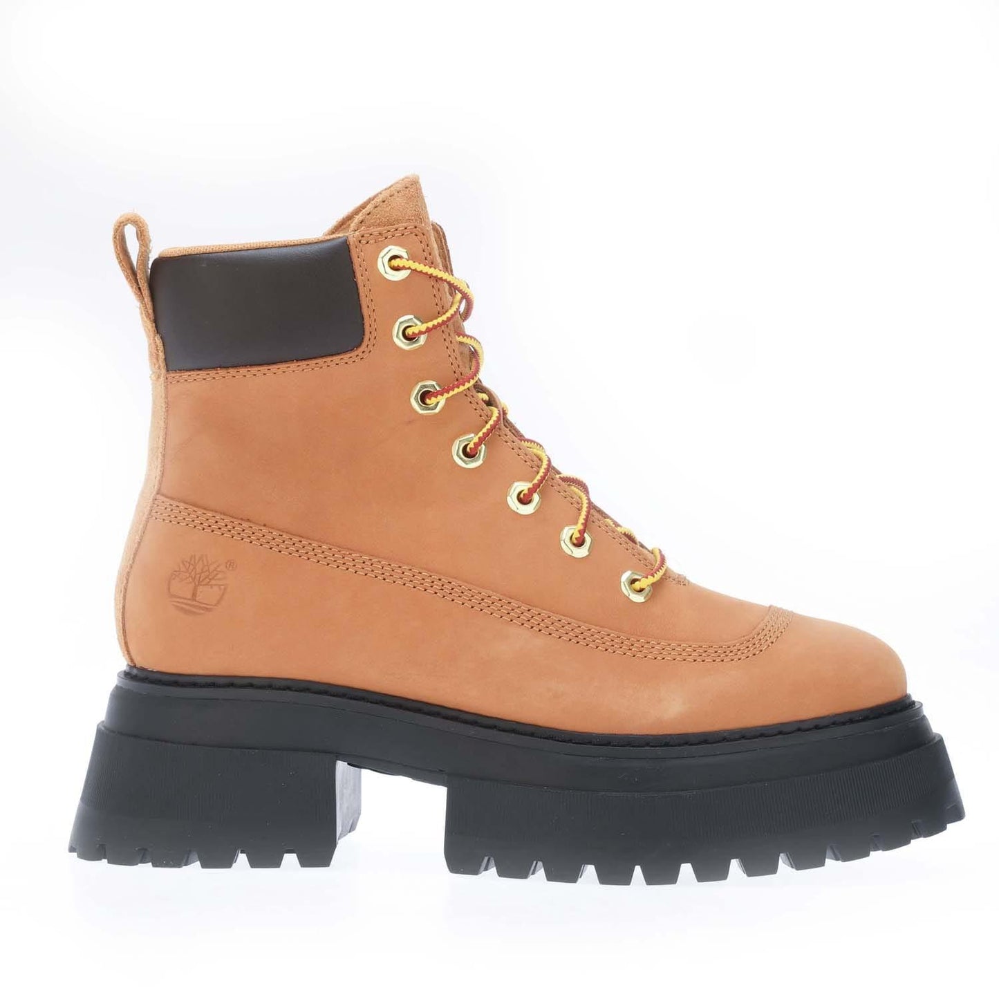 Wheat - Side - Timberland Womens-Ladies Sky Leather Lace Up Boots