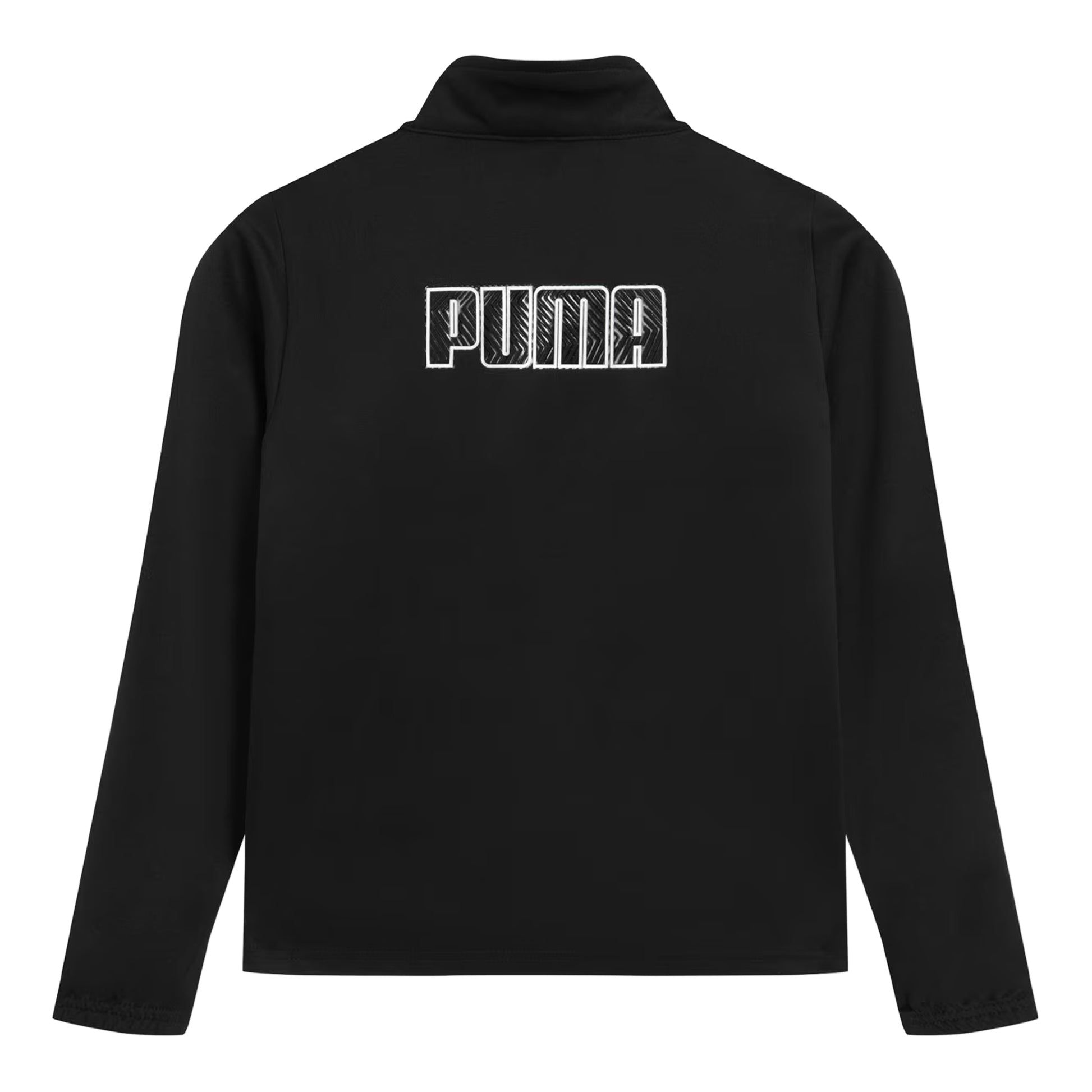 Black-Yellow - Back - Puma Childrens-Kids Finesse Performance Drill Top
