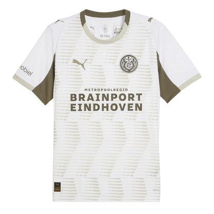 White-Dust - Front - PSV Eindhoven Childrens-Kids 25-26 Puma Third Jersey