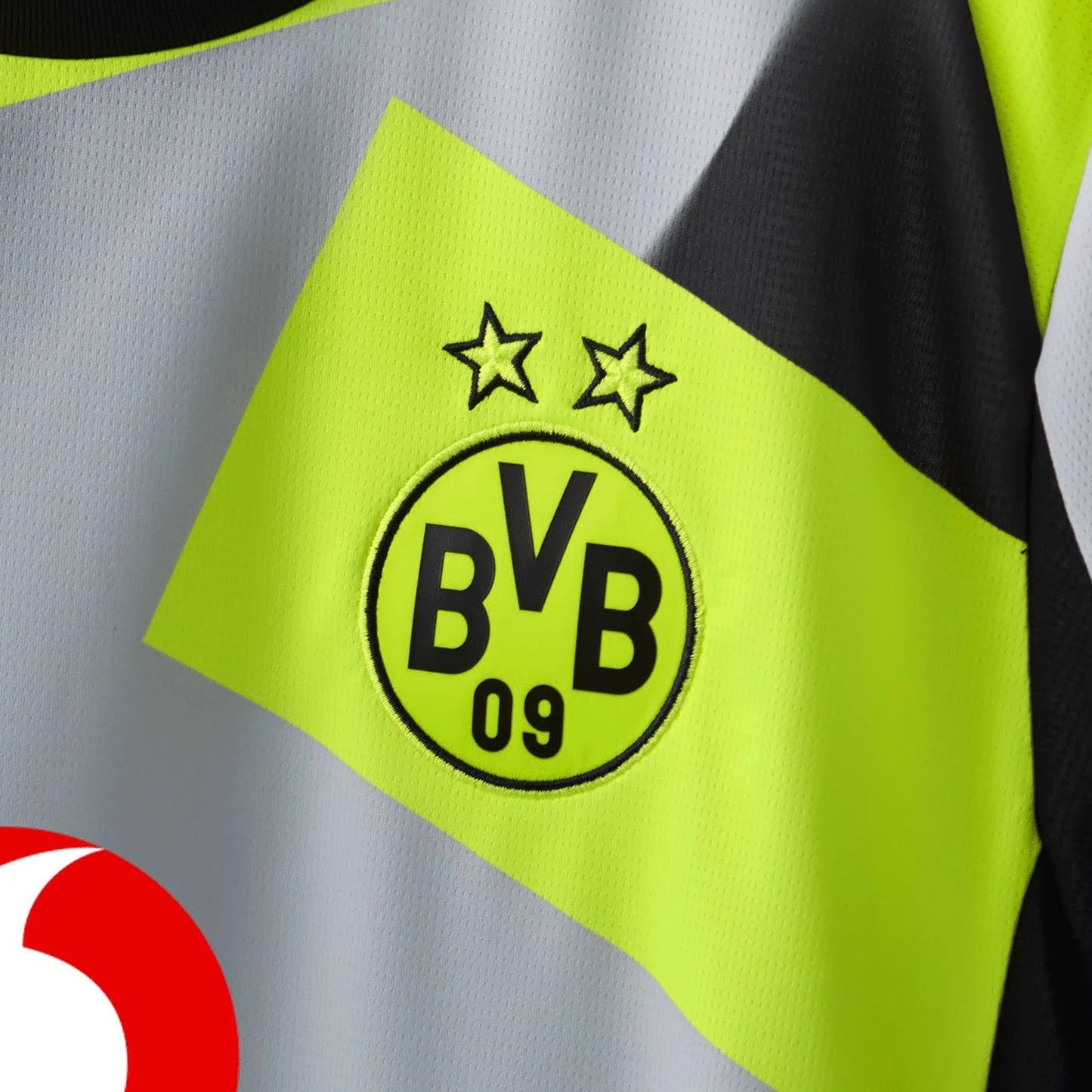 Silver-Yellow - Side - Puma Childrens-Kids 2025-2026 Borussia Dortmund Away Shirt