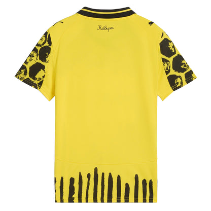 Yellow-Black - Back - Puma Childrens-Kids 2025-2026 Borussia Dortmund Home Shirt