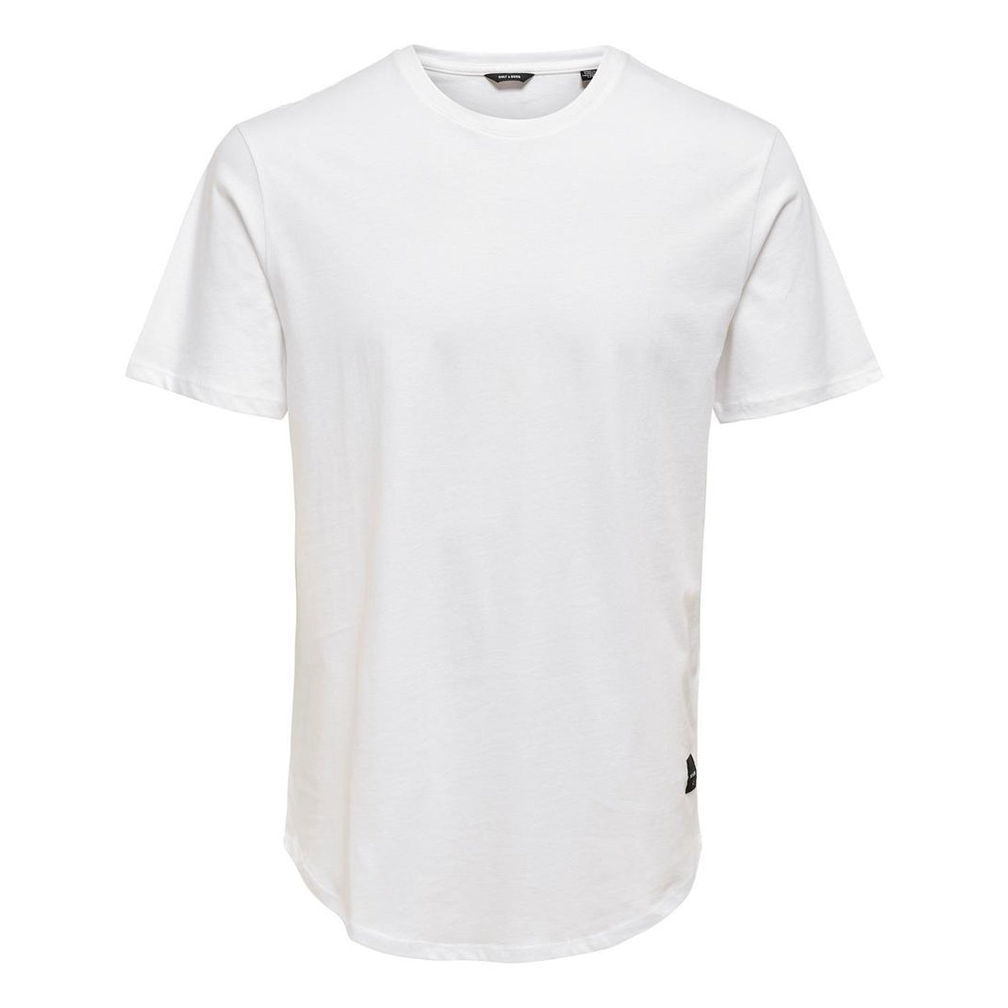 White - Front - Only and Sons Mens Crew Neck Oversized T-Shirt
