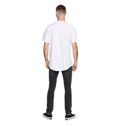 White - Pack Shot - Only and Sons Mens Crew Neck Oversized T-Shirt