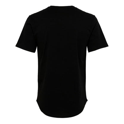 Black - Back - Only and Sons Mens Crew Neck Oversized T-Shirt