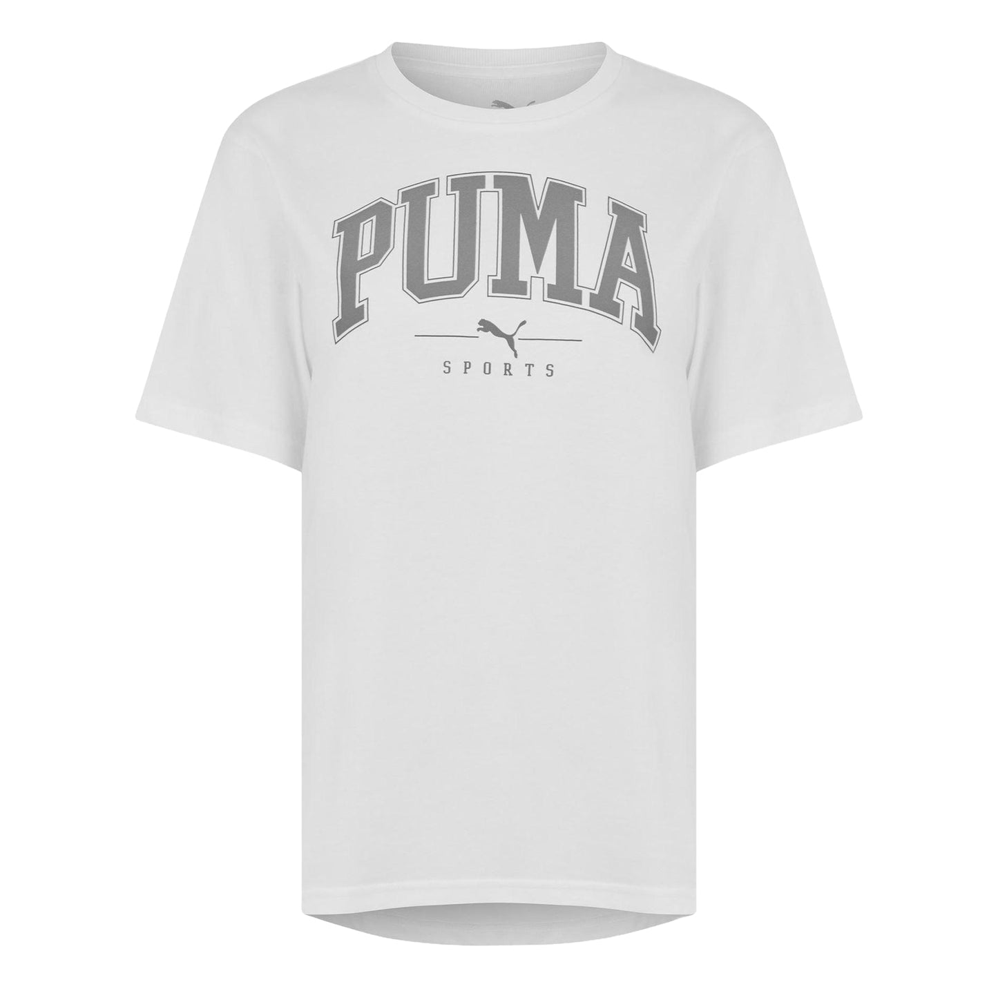 Puma White - Front - Puma Womens-Ladies Squad Big Logo T-Shirt