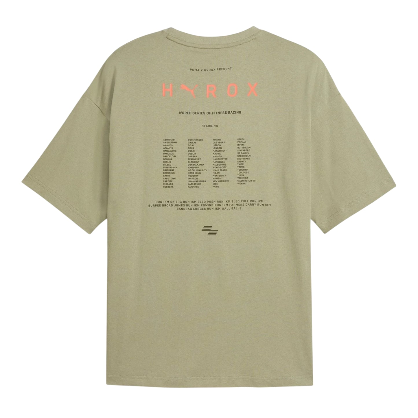 Army - Back - Puma Mens Hyrox T-Shirt