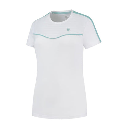 White - Front - K-Swiss Womens-Ladies Hypercourt Crew Neck T-Shirt
