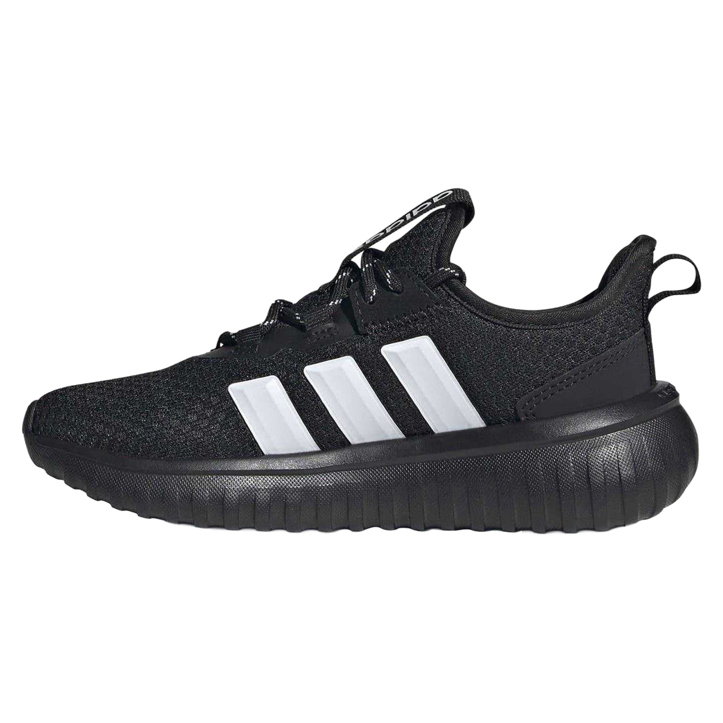 Black-White - Side - Adidas Childrens-Kids Kaptir 4.0 Trainers