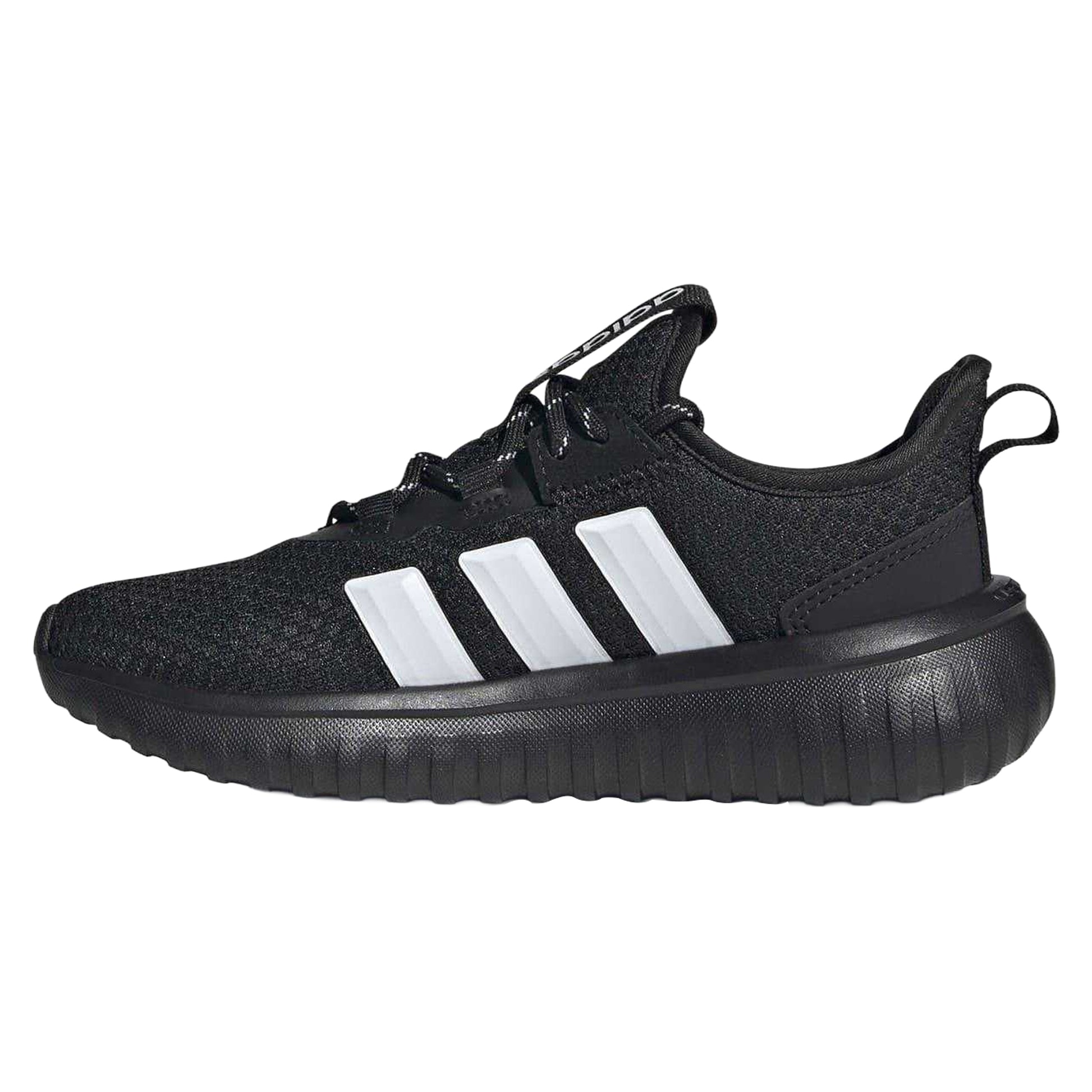 Black-White - Side - Adidas Childrens-Kids Kaptir 4.0 Trainers