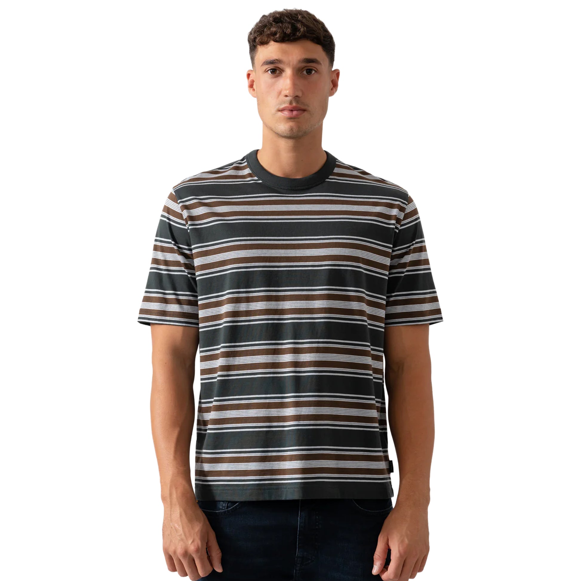 Green - Lifestyle - Paul Smith Mens Wide Stripe Crew Neck T-Shirt