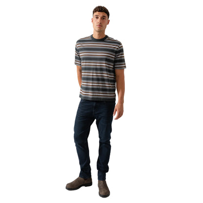 Green - Pack Shot - Paul Smith Mens Wide Stripe Crew Neck T-Shirt