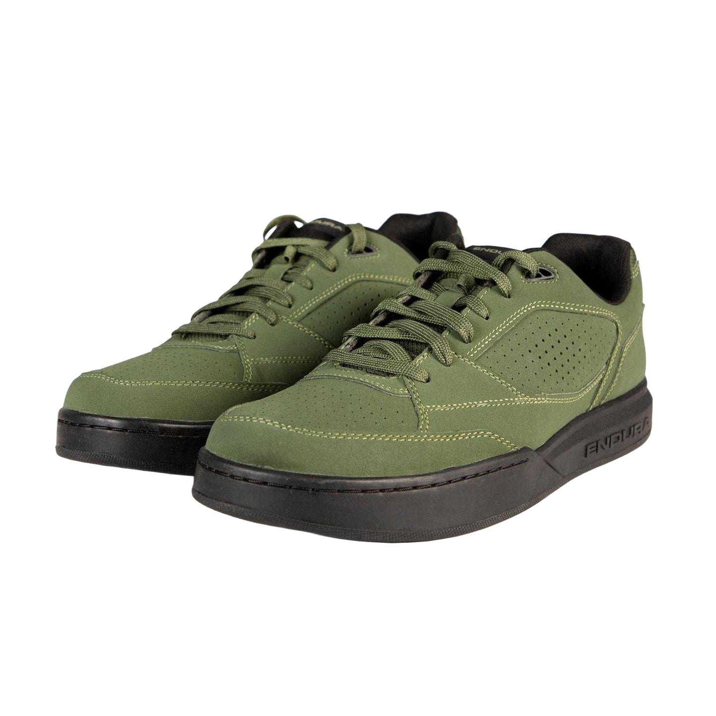 Olive Green - Side - Endura Mens Hummvee Cycling Flat Shoes